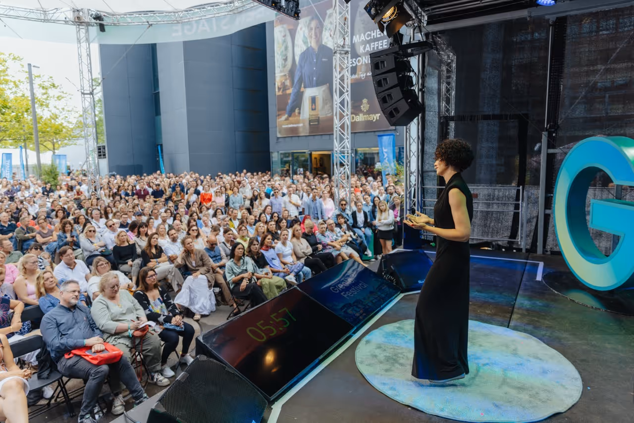 Sonja auf der Bühne